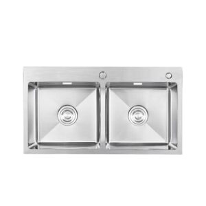 Chậu rửa bát inox 2 hố Faster FS 7843HMS
