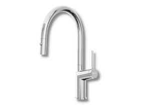 Vòi rửa bát rút dây Konox Neva Chrome