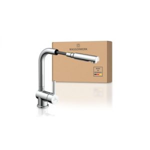 Vòi rửa bát Wasserwerk WK 4 Chrome 700410 có dây rút
